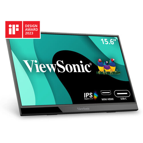 ViewSonic Monitor portátil 15.6" FHD IPS 1920x1080 60Hz con altavoces y funda