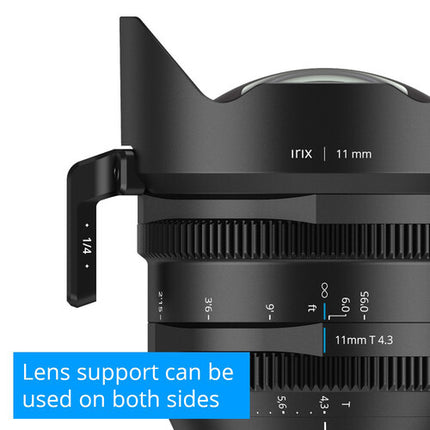 IRIX 11mm T4.3 Lente Cine Montura Canon RF Apertura T22 Resistente al Clima