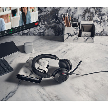Jabra Evolve2 40 SE Auriculares Estéreo On-Ear USB-C con Aislamiento y Micrófonos Integrados