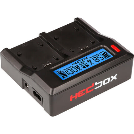 Hedbox RP-DC50 Cargador Dual Digital LCD con Placas NP-FZ100 y Modo Boost