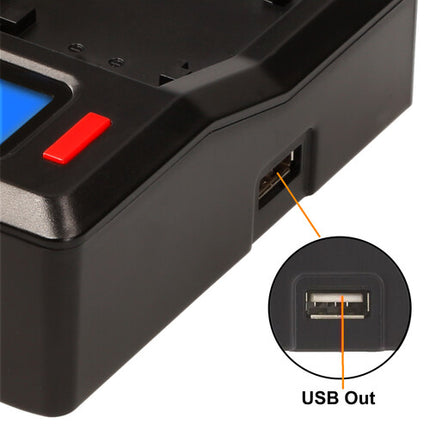 Hedbox RP-DC50 Cargador Dual Digital LCD con Placas NP-FZ100 y Modo Boost