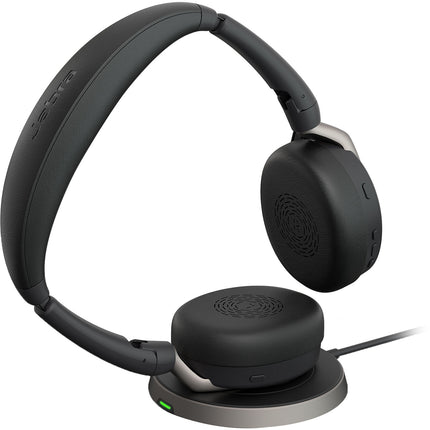 Jabra Evolve2 65 Flex Link MS Auriculares Inalámbricos Estéreo Cancelación Activa 20 Horas Carga Inalámbrica