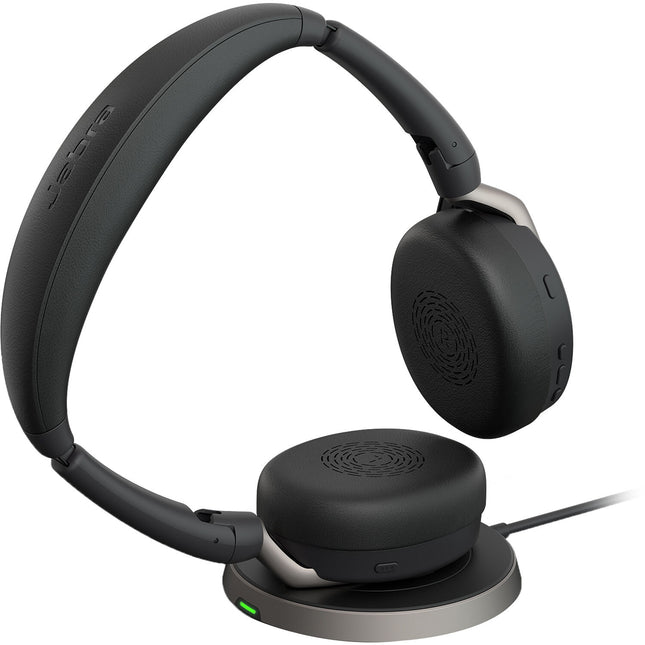 Jabra Evolve2 65 Flex Link MS Auriculares Inalámbricos Estéreo Cancelación Activa 20 Horas Carga Inalámbrica