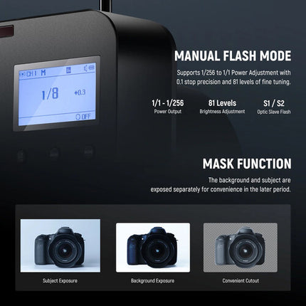 Neewer Q4 TTL Flash Estroboscópico 400Ws Batería de Litio inalámbrico