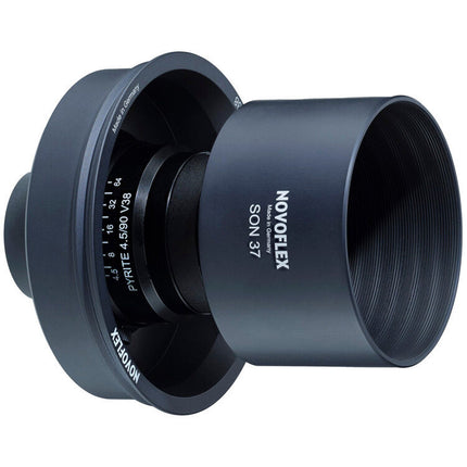 Novoflex Pyrite f/4.5 90mm Objetivo Apochromático con Montura PROV38 y Parasol SON37