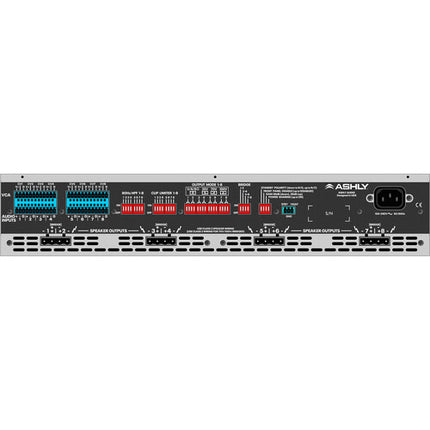 Ashly MA500.8 Amplificador de Instalación 8 Canales 500W 80Hz HPF