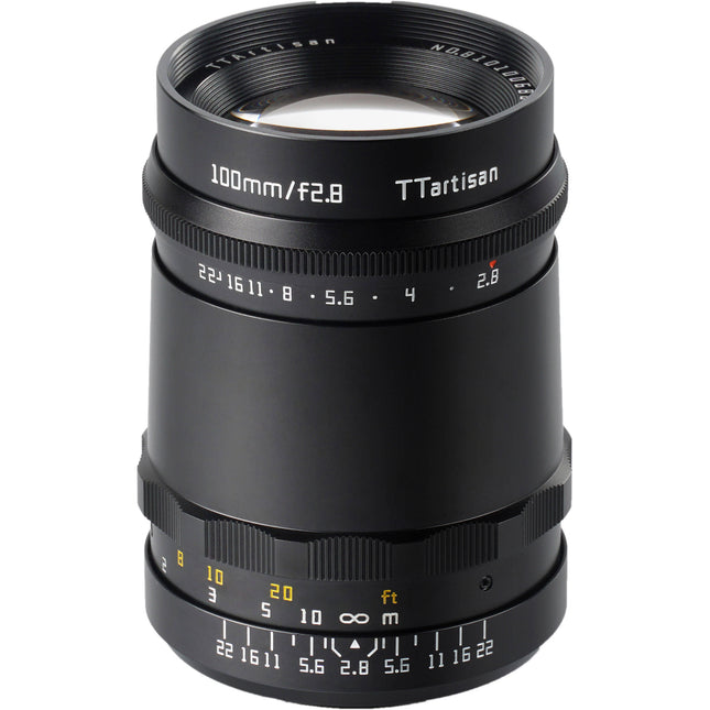 TTArtisan 100mm f/2.8 Lente Telefoto Prime Full Frame f2.8 a f22 Manual