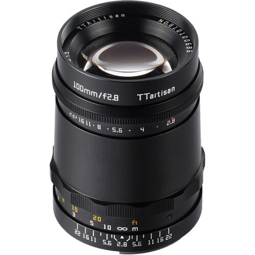 TTArtisan 100mm f/2.8 Lente Telefoto Prime Full Frame f2.8 a f22 Manual