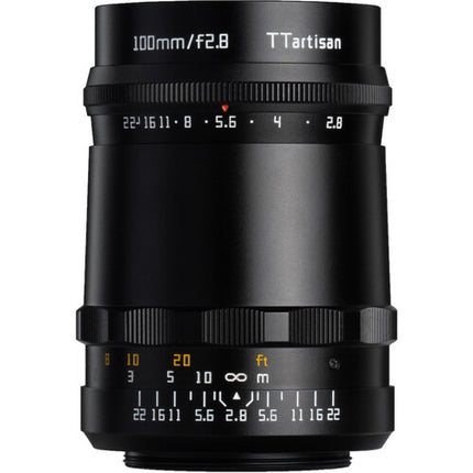 TTArtisan 100mm f/2.8 Lente Telefoto Prime Full Frame f2.8 a f22 Manual