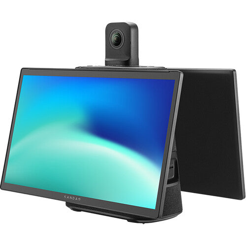 Kandao Meeting Ultra 4K Cámara de Conferencias 360° con Monitores Táctiles Dual 4K30 8 Micrófonos Omnidireccionales