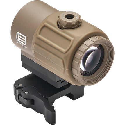EOTech Micro 3x Magnificador con Montura QD Fácil Desmontaje y 2.6 Pulg Ojo Relieve Tan