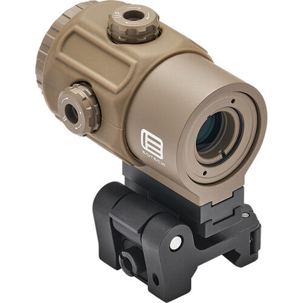 EOTech Micro 3x Magnificador con Montura QD Fácil Desmontaje y 2.6 Pulg Ojo Relieve Tan