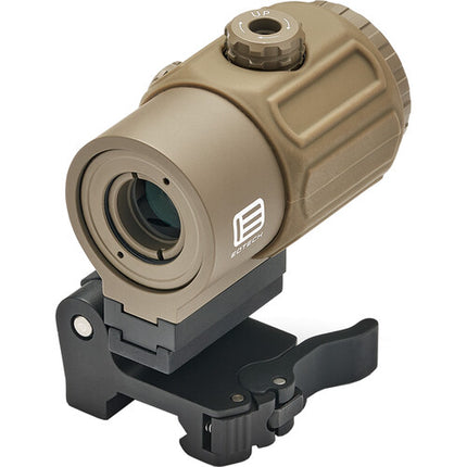 EOTech Micro 3x Magnificador con Montura QD Fácil Desmontaje y 2.6 Pulg Ojo Relieve Tan