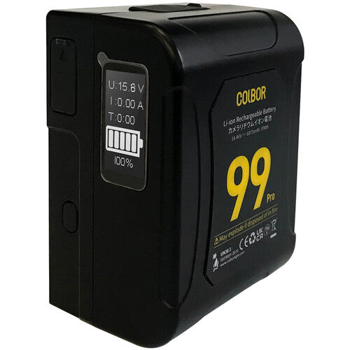 COLBOR Power 99 Pro Batería V-Mount 99Wh 6875mAh OLED Display