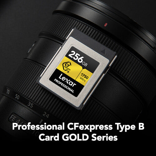 Lexar 256GB CFexpress Tipo B Tarjeta Profesional 1750 MB/s Lectura 1500 MB/s Escritura