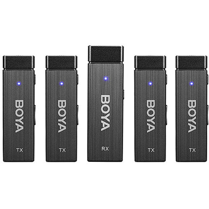 BOYA BY-W4 Sistema de Micrófono Inalámbrico 4 Personas 7 Horas Batería