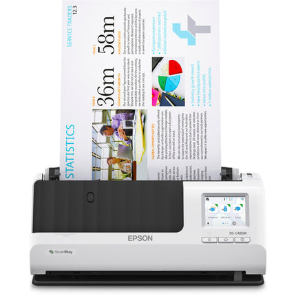 Epson DS-C480W Escáner de Documentos Compacto Resolución 600 dpi Wi-Fi