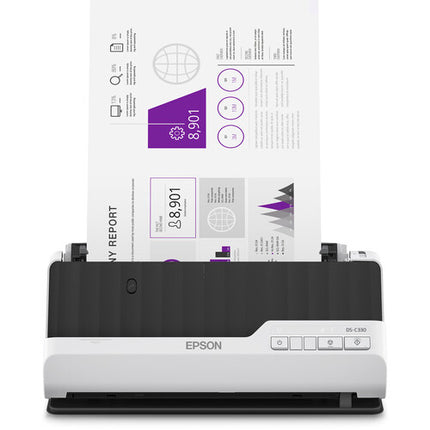 Epson DS-C330 Escáner de Documentos Compacto Resolución 600 dpi y 30 ppm USB 2.0