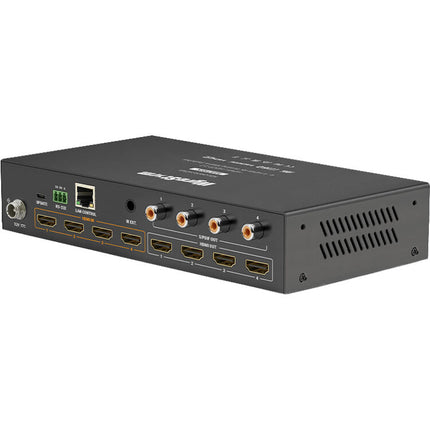 WyreStorm MX-0404-HDMI Matriz HDMI 4x4 4K60 HDR con Audio De-Embedding 18 Gb/s 5.1 S/PDIF