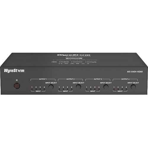 WyreStorm MX-0404-HDMI Matriz HDMI 4x4 4K60 HDR con Audio De-Embedding 18 Gb/s 5.1 S/PDIF