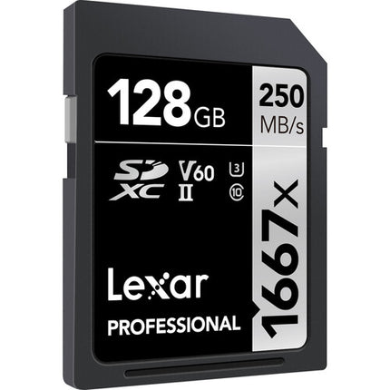 Lexar 128GB Professional 1667x Tarjeta de Memoria SDXC UHS-II 250MB/s lectura 120MB/s escritura