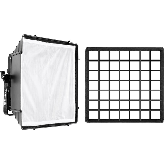 GVM Softbox 500 para luces LED RGB 11 x 11 pulgadas con rejilla Honeycomb