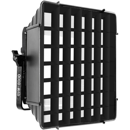 GVM Softbox 500 para luces LED RGB 11 x 11 pulgadas con rejilla Honeycomb