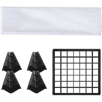 GVM Softbox 500 para luces LED RGB 11 x 11 pulgadas con rejilla Honeycomb