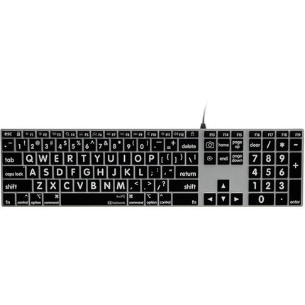 KB Covers Large Print Teclado Retroiluminado Pro de Aluminio Mac Ultrafino