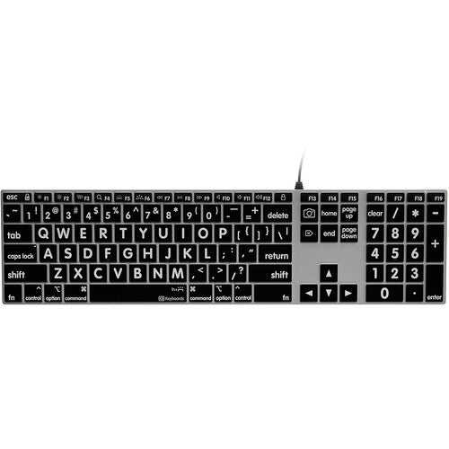 KB Covers Large Print Teclado Retroiluminado Pro de Aluminio Mac Ultrafino