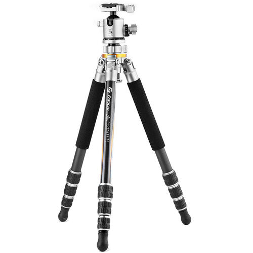 Fotopro TL-84C Tripié de Fibra de Carbono 76.5 Pulgadas Capacidad 25 Kg con Cabezal LG-9R