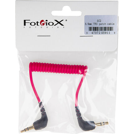 FotodioX SC2 Cable de parche enrollado 3.5mm TRS 2.4 a 20.5 pulgadas