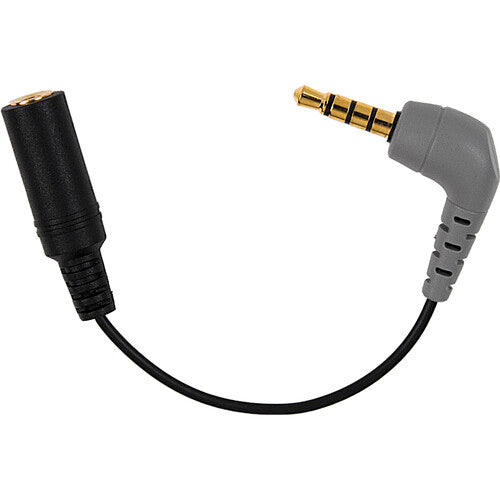 FotodioX SC4 Adaptador de Cable 3.5mm TRS a TRRS con Conectores Dorados 4.5"
