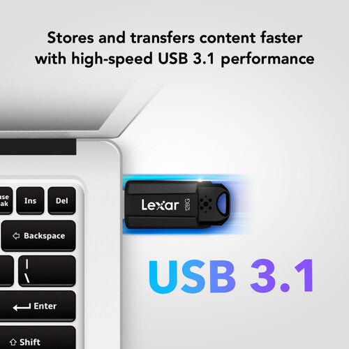 Lexar 128GB JumpDrive S80 Memoria USB 3.2 Gen 1 150 MB/s Velocidad