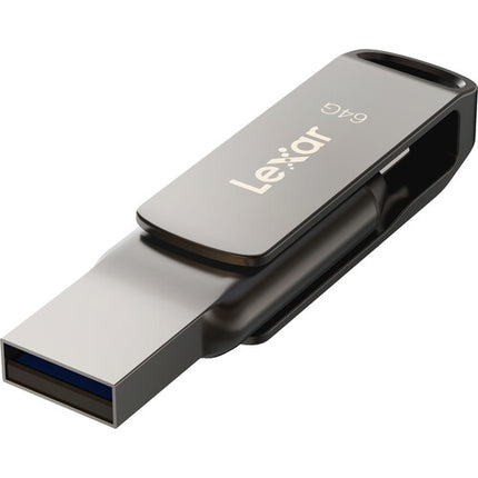 Lexar JumpDrive Dual Drive D400 64GB USB 3.2 Gen 1 USB-C USB-A 130MB/s