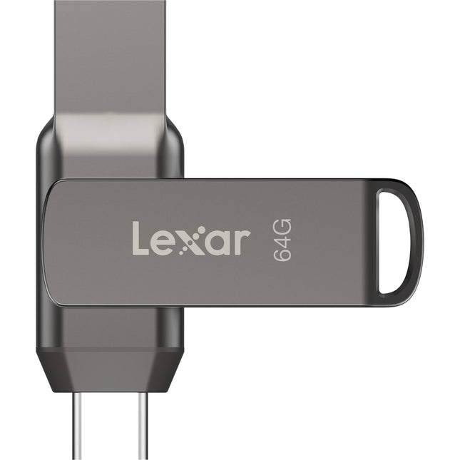 Lexar JumpDrive Dual Drive D400 64GB USB 3.2 Gen 1 USB-C USB-A 130MB/s