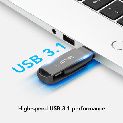 Lexar JumpDrive Dual Drive D400 64GB USB 3.2 Gen 1 USB-C USB-A 130MB/s