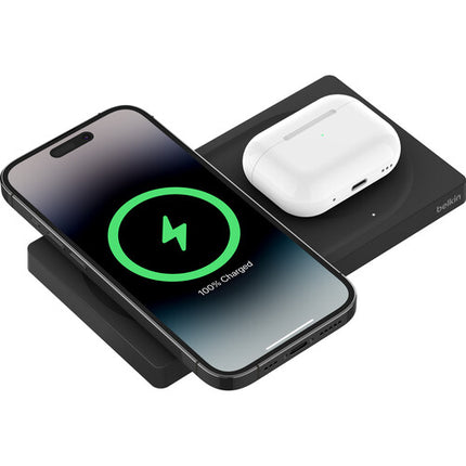 Belkin BoostCharge Pro 2 en 1 Cargador Inalámbrico 20W Negro USB-C PD 3.0