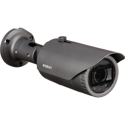 Hanwha Vision Wisenet Q Series QNO-6082R1 Cámara Bala IP 2MP 1080p Visión Nocturna 98ft Lens Motorized 3.2-10mm