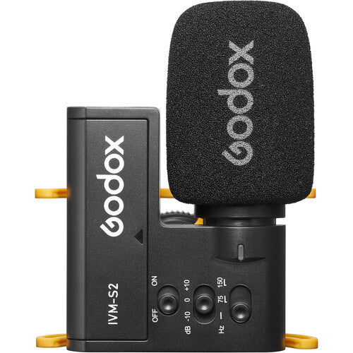Godox IVM-S2 Micrófono Cámara Shotgun con Patrón Cardioide y Filtro Low-Cut