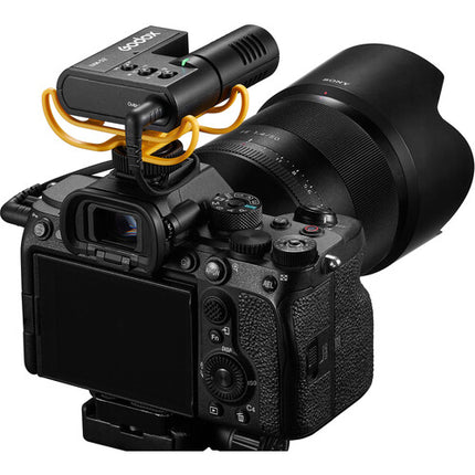 Godox IVM-S2 Micrófono Cámara Shotgun con Patrón Cardioide y Filtro Low-Cut