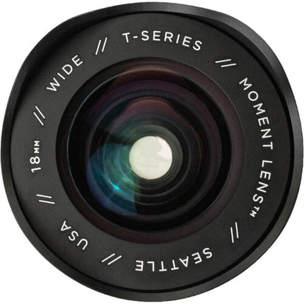 Moment 18mm Wide T-Series objetivo móvil 18mm longitud focal 100° ángulo visión 2.75" enfoque mínimo