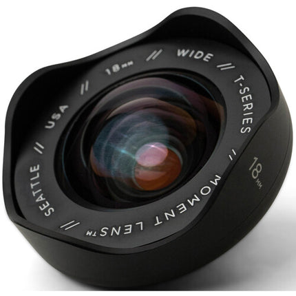 Moment 18mm Wide T-Series objetivo móvil 18mm longitud focal 100° ángulo visión 2.75" enfoque mínimo