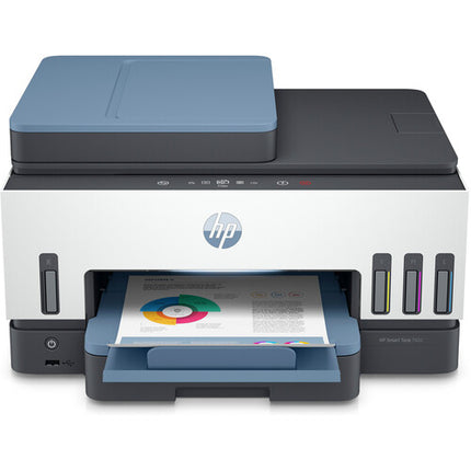 HP Smart Tank 7602 Impresora todo en uno inalámbrica con alimentador automático y doble banda Wi-Fi