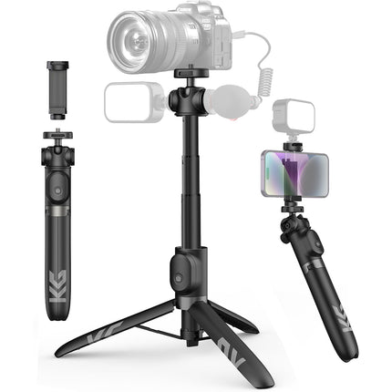 KraftGeek Trípode para Vlogging Ajustable 42 Pulgadas con Control Bluetooth