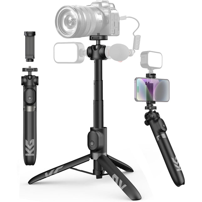 KraftGeek Trípode para Vlogging Ajustable 42 Pulgadas con Control Bluetooth