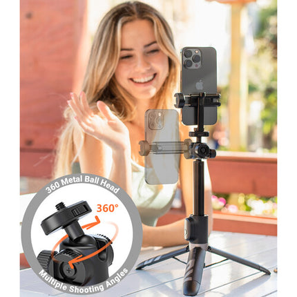 KraftGeek Trípode para Vlogging Ajustable 42 Pulgadas con Control Bluetooth