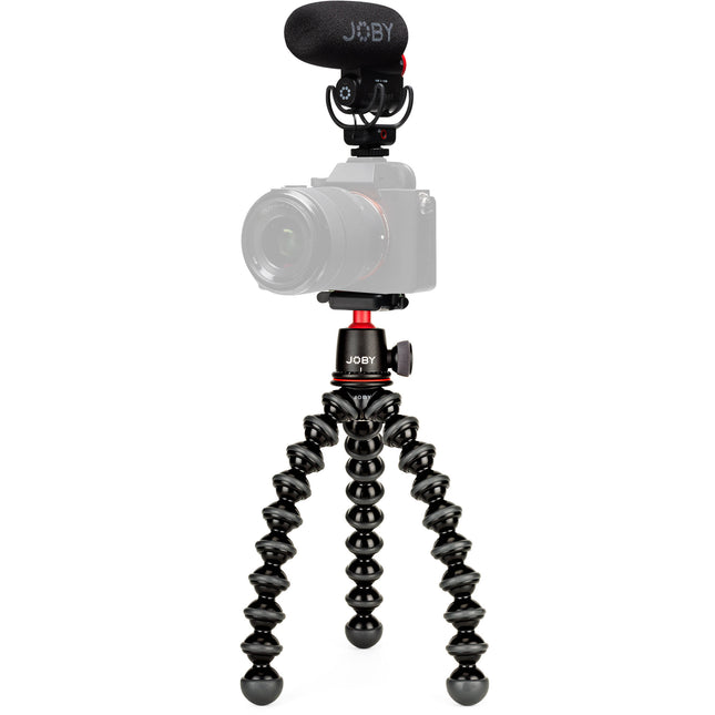 JOBY Real Time Vlogger Kit Micrófono Wavo PLUS Batería 30 Horas y Tripié Flexible