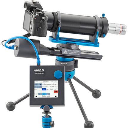 Novoflex CASTEL-MICRO Sistema de Rail Motorizado Macro 100mm LCD