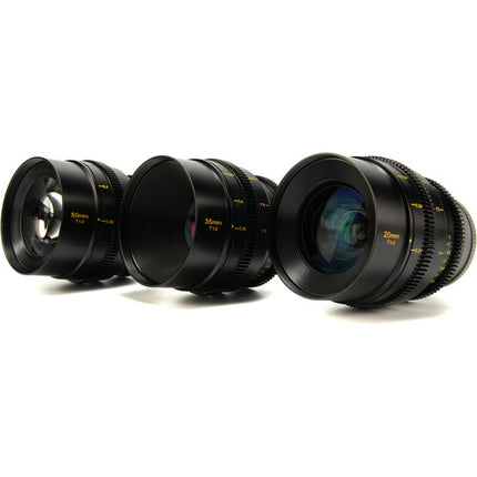 Mitakon Zhongyi Speedmaster S35 Pack de 3 lentes cine 20 35 50mm T1 estuche rígido Nikon Z
